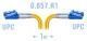 B-OptiX BO-PC-LC/UPC-DPX-A-1m - Патчкорд оптический прямой LC/UPC - LC/UPC, SM (G.657.A1), Duplex, 1 метр