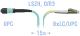 SNR-PC-MPO/UPC-8LC/UPC-DPX-MM-15m - Оптический патчкорд MPO/UPC (Female) - 8 LC/UPС, Duplex, MM, 8 волокон диаметром 50/125 (OM3), 15 метов.
