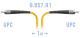 B-OptiX BO-PC-FC/UPC-A-1m - Патчкорд оптический прямой FC/UPC - FC/UPC, SM (G.657.A1), Simplex, 1 метр