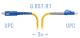 B-OptiX BO-PC-LC/UPC-SC/UPC-A-3m - Патчкорд оптический переходной LC/UPC - SC/UPC, SM (G.657.A1), Simplex, 3 метра