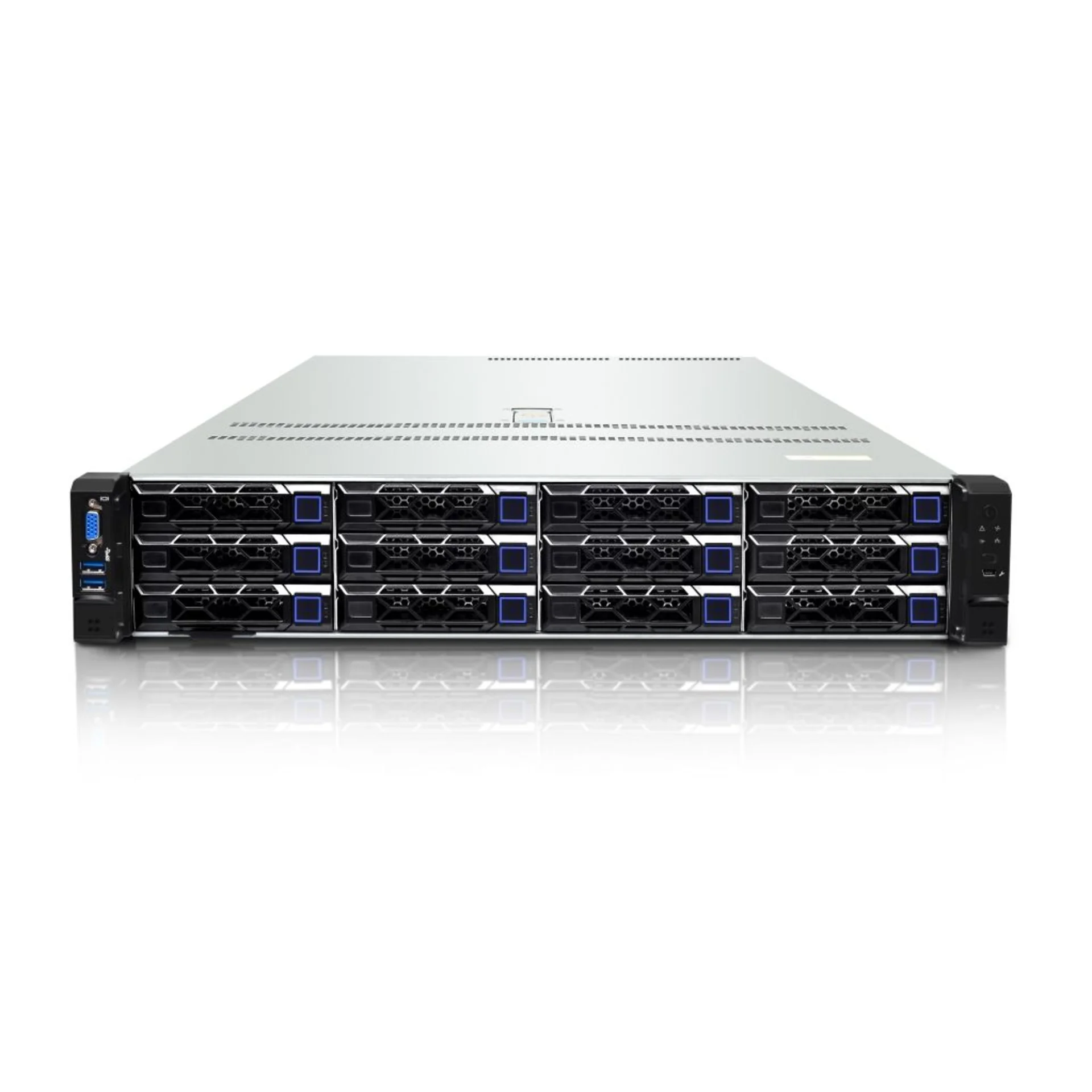 SNR-SR2412LS - Надёжный и универсальный 2U сервер для корпоративных и виртуализационных задач. Оснащён двумя Intel Xeon Scalable Gen4/Gen5 (LGA4677), до 8ТБ DDR5 памяти и гибким хранилищем (до 14 дисков SATA/SAS).