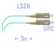 SNR-PC-SC/UPC-MM-3m (0,9) - Шнур монтажный SС/UPC - SС/UPC, SM (ОМ3), 3 метра (диаметр 0,9 мм) купить в Казани 			Шнур монтажный SС/UPC - SС/UPC представляет собой отрезок оптического волокна в буферном покрытии