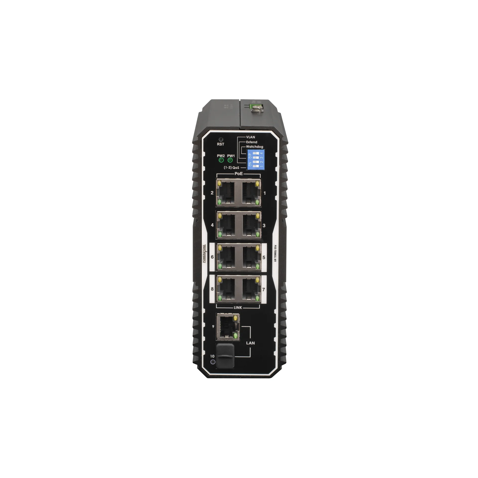 POWERTONE PUS-TS08GL-BTi - Неуправляемый промышленный 8 портовый PoE коммутатор c 4 портами до 90Вт