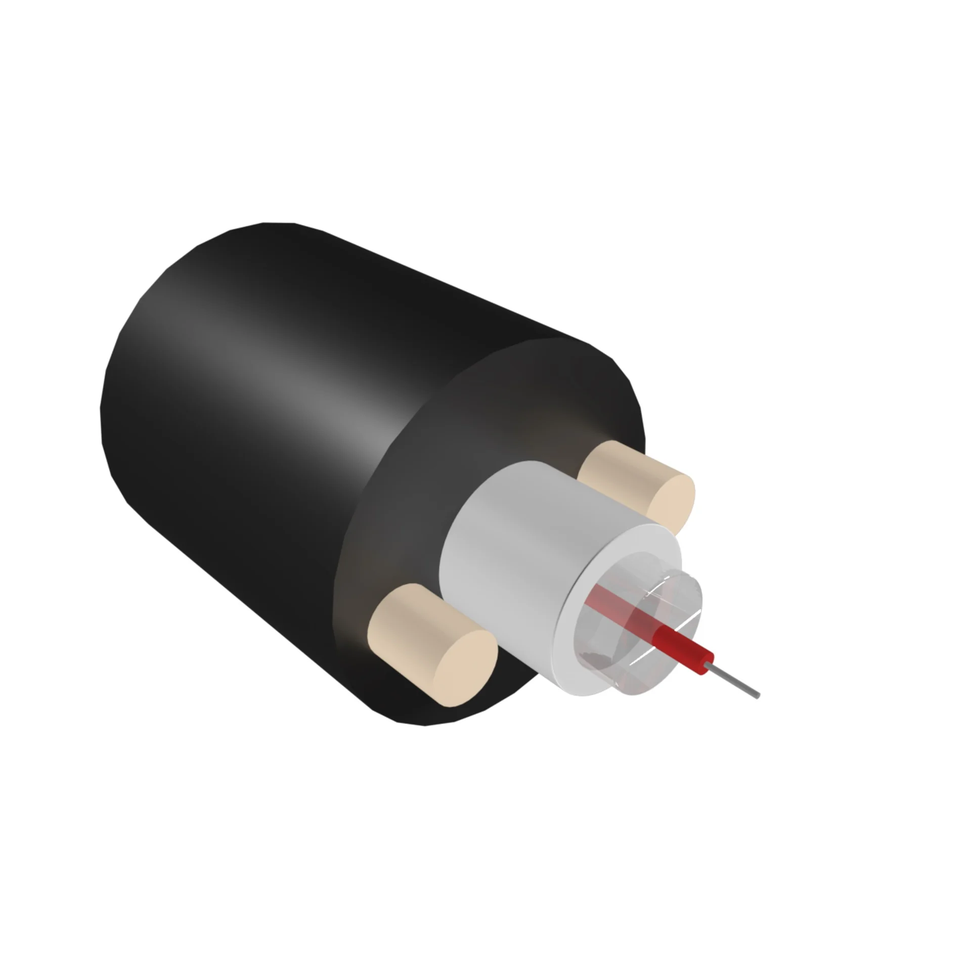 B-OptiX BO-ADSS-UT-03-01/2 - Кабель оптический, самонесущий диэлектрический, 1 волокно, 3.0кН, FRP 1,8 мм, катушка 2 км.