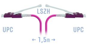 SNR-PC-LC/UPC-MM4-DPX-HD-1.5m (2,0) - Патчкорд оптический LC/UPC-LC/UPC MM (OM4) Duplex (HD) 1,5 метрa, 2мм купить в Казани 	Оптический патчкорд предназначен для коммутации активного и пассивного оборудования. Оптический пат