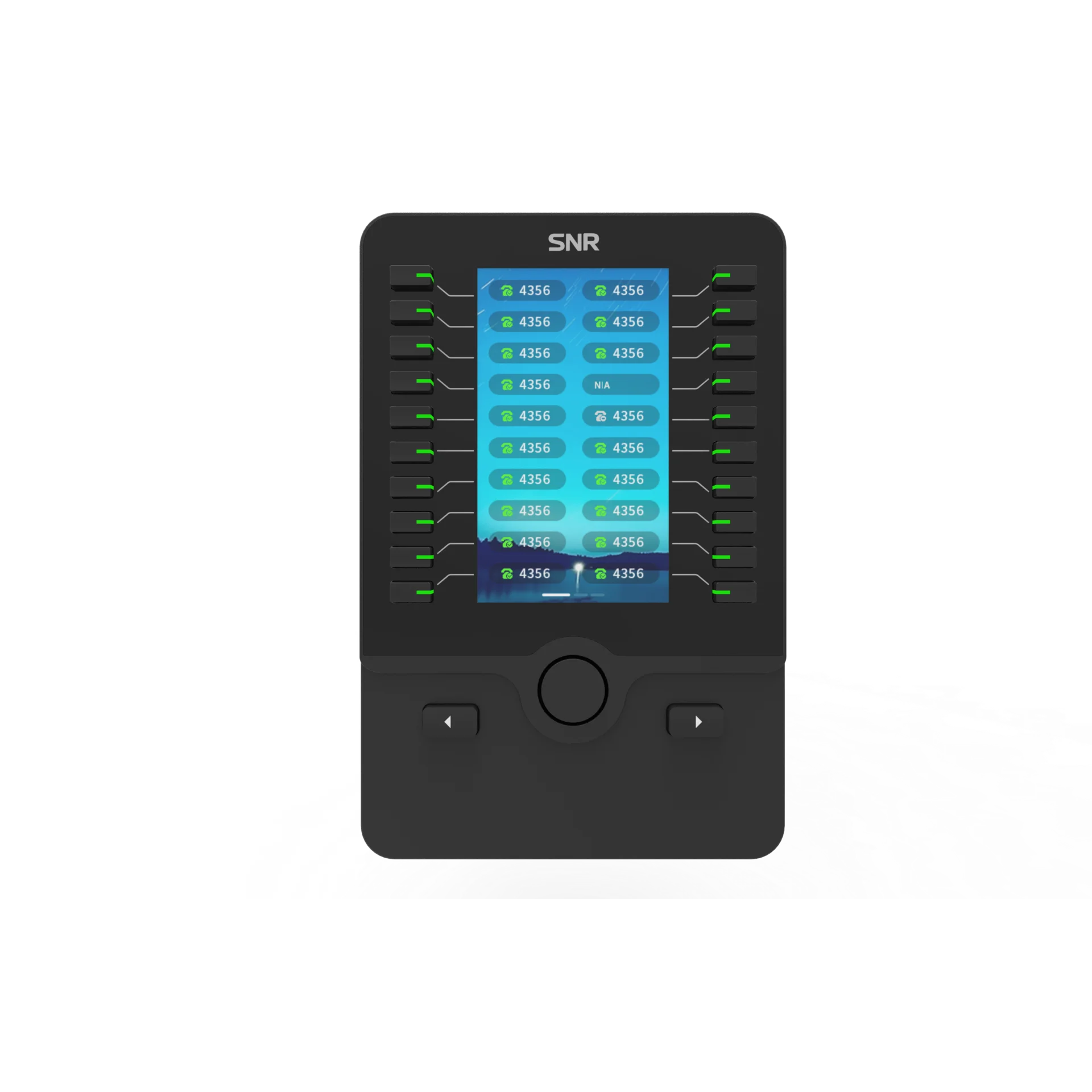 SNR-EXP - Панель расширения для IP-телефонов SNR-VP-77(76)-CG-P, 20 клавиш, 3 страницы, цветной дисплей 4.3 дюйма, подсветка, PoE купить в Казани 	Модуль расширения SNR-EXP предназначен для расширения функциональных возможностей SIP-телефона