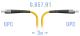 B-OptiX BO-PC-FC/UPC-A-3m - Патчкорд оптический прямой FC/UPC - FC/UPC, SM (G.657.A1), Simplex, 3 метра