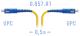 B-OptiX BO-PC-SC/UPC-A-0.5m - Патчкорд оптический прямой SC/UPC - SC/UPC, SM (G.657.A1), Simplex, 0.5 метра