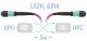 SNR-PC-MPO/UPC-MPO/UPC-FF-MM4-12F-5m - Оптический патчкорд MPO/UPC - MPO/UPС, FF (Female / Female), кроссовый, MM, 12 волокон диаметром 50/125 (OM4), 5 метров.