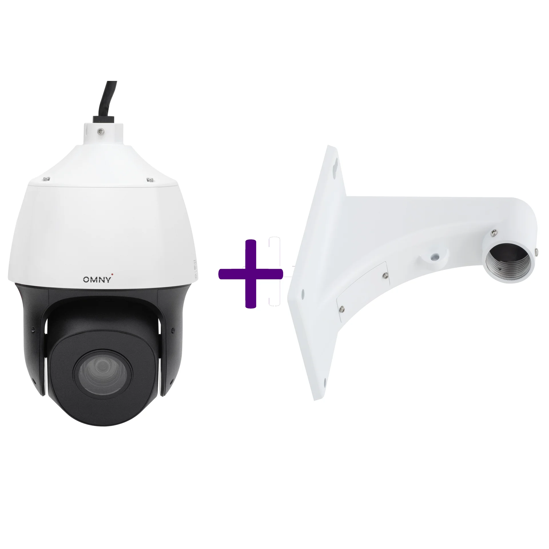 OMNY HPTZ-M2A-x25-C + ACC - Камера сетевая PTZ 2Мп с 25x оптическим увеличением + настенный кронштейн купить в Казани 	Разрешение 2Мп, 30к/с, WDR 140dB, 0.001 лк, дальность ИК-подсветки 150 метров, 25 кратный оптическо