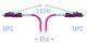 SNR-PC-LC/UPC-MM4-DPX-HD-15m (2,0) - Патчкорд оптический LC/UPC-LC/UPC MM (OM4) Duplex (HD) 15 метров, 2мм