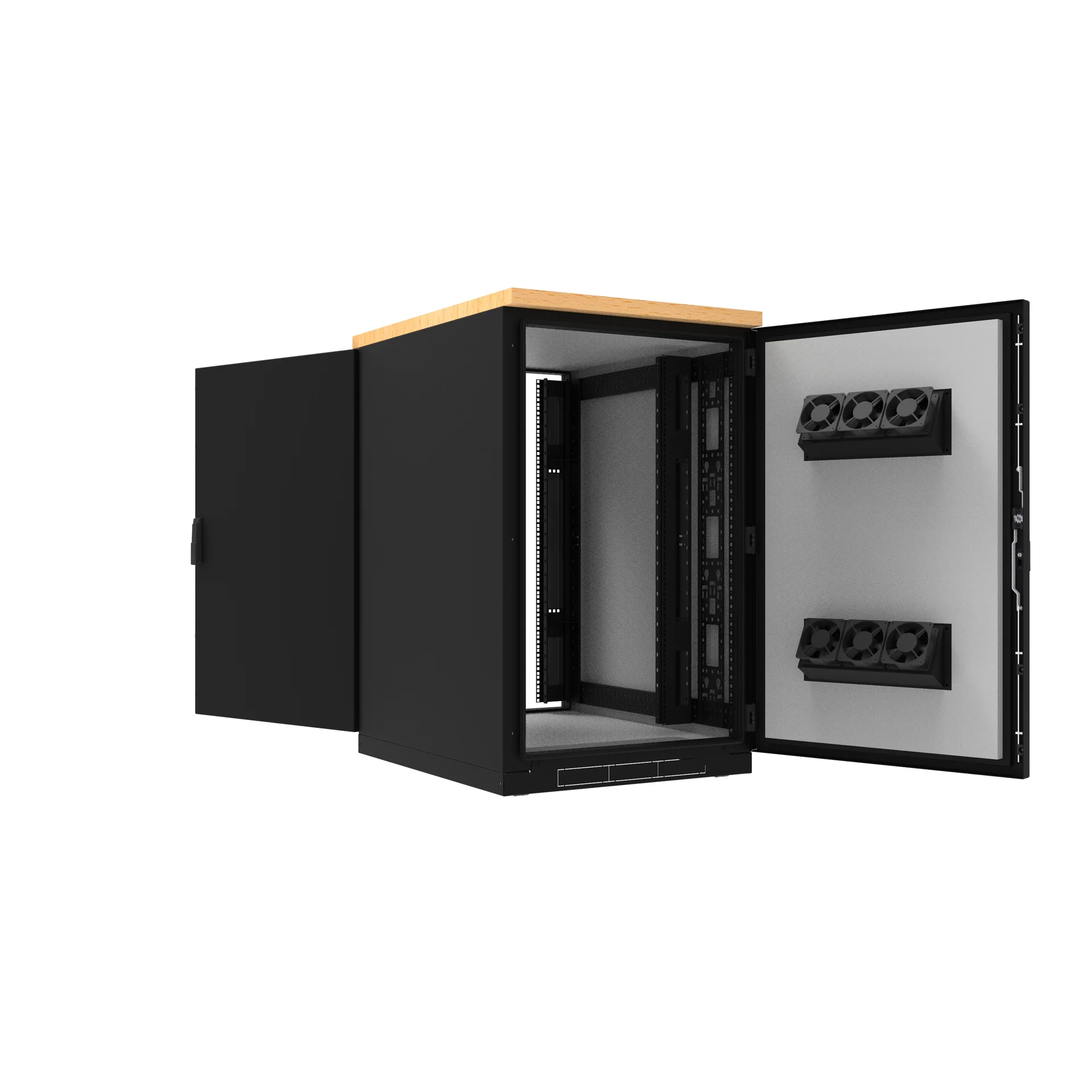 SNR-FSSC-127510-CM - Напольный телекоммуникационный звукоизолированный шкаф 19