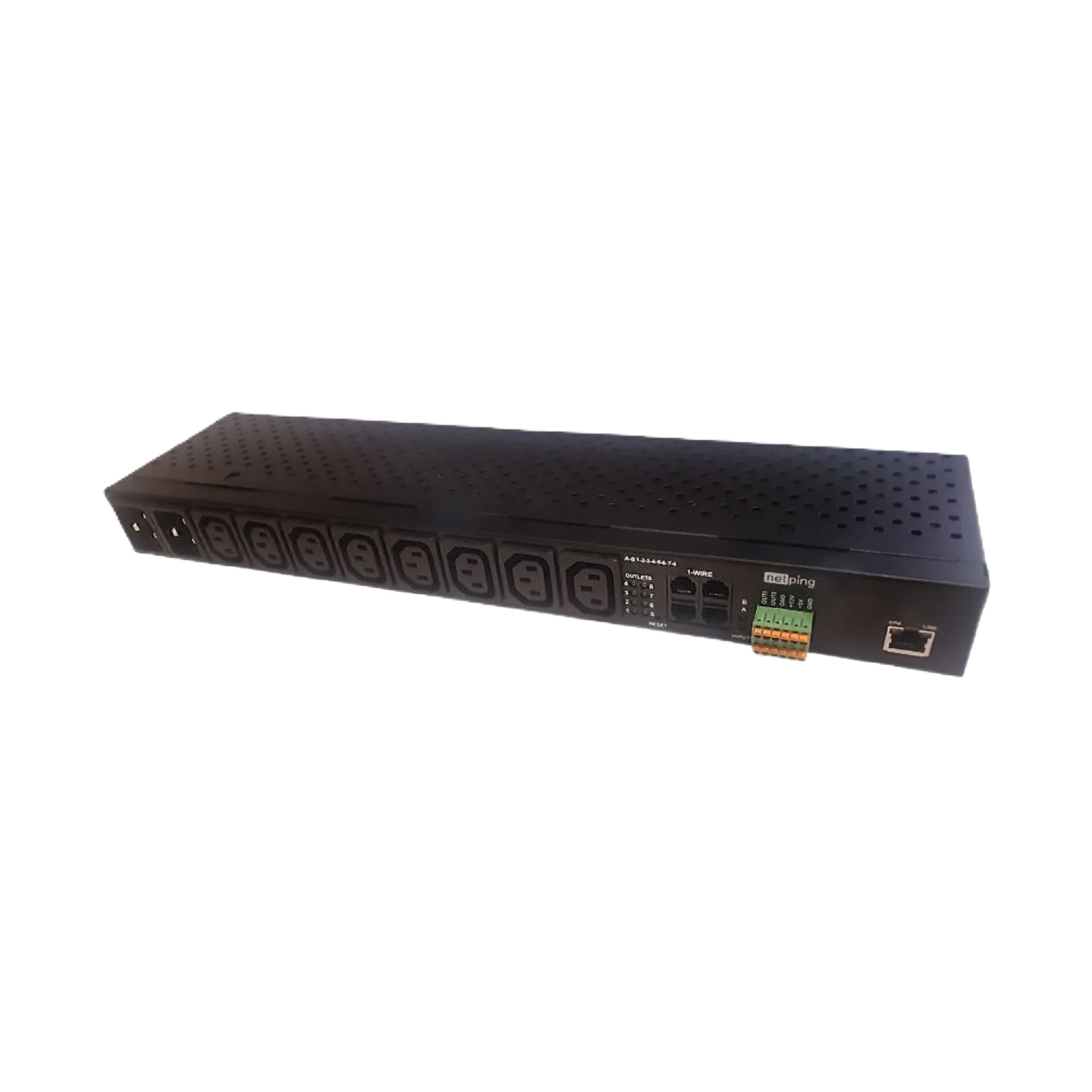 NetPing 8/PWR-220 v7.6/ETH - Устройство удаленного управления розетками по сети Ethernet/Internet с функцией автоматического ввода резервной линии электропитания (Switched Metered ATS IP PDU) купить в Казани 	Устройство NetPing NetPing 8/PWR-220 v7.6/ETH является IP PDU устройством на 8 независимо