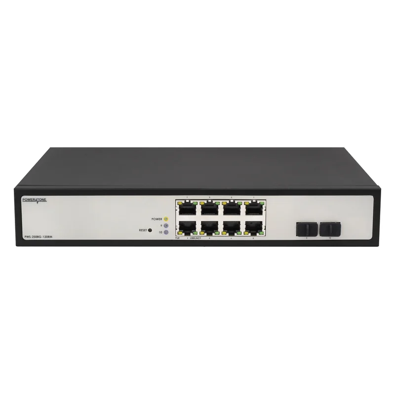 POWERTONE PWS-2S08G-120RM - Управляемый гигабитный 8 портовый Web Smart PoE коммутатор купить в Казани 	Возвращение линейки Web Smart в POWERTONE!	Часто интеграторы систем безопасности вынуждены переплач