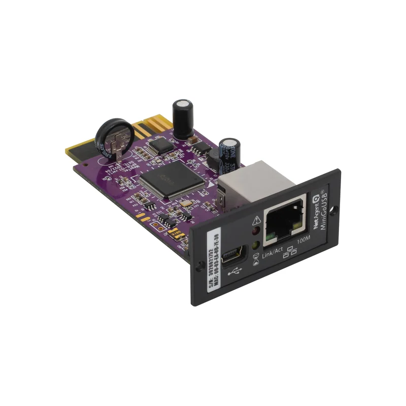 MEGATEC DZ806 - Встраиваемый модуль применяется для мониторинга состояния ИБП по сети ETHERNET по SNMP протоколу. Приемняется для ИБП серий:ELEMENT (1-3 кВА), ELEMENT II (1-3 кВА), BASE (1-3 кВА).