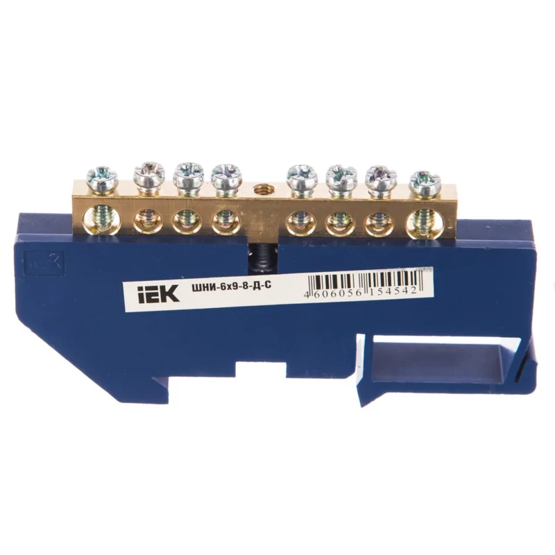 IEK YNN10-69-8D-K07 - Шина нулевая на DIN-изол. ШНИ 6х9-8-Д-С