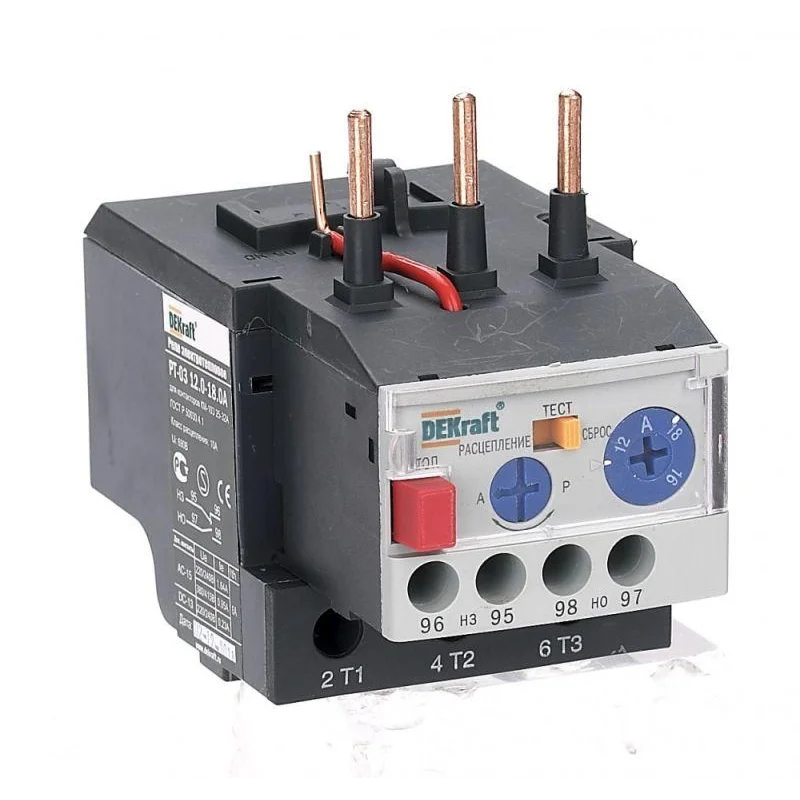 DEKraft 23121DEK - Реле тепловое РТ-03 18.0-25.0А для контакторов 25-32А