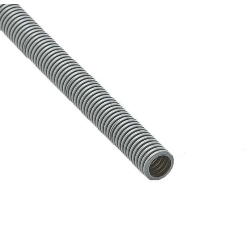 Ruvinil 12501 - Труба гофрированная ПВХ легкая d25мм с протяжкой сер. (уп.50м)