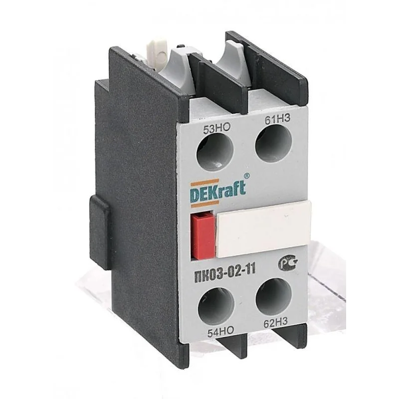 DEKraft 24100DEK - Приставка контактная ПК-03 лицев. доп. контакты 1НО+1НЗ