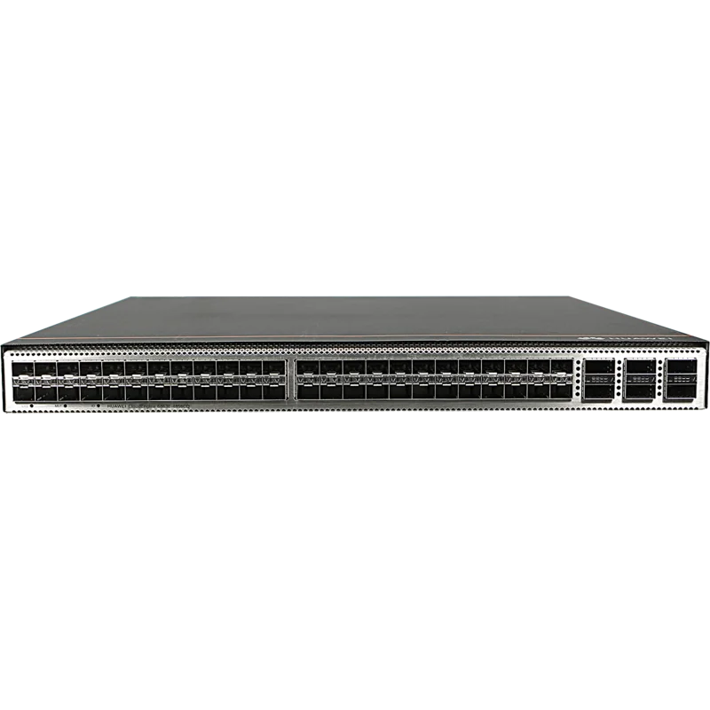 Huawei CE6863E-48S6CQ-F - Управляемый коммутато Layer3, 48 портов 1/10/25G SFP28, 6 портов 40/100 QSFP28, резервируемые модули вентиляторов и блоки питания port-side Exhaust. купить в Казани 	Коммутаторы CloudEngine для сетей ЦОД	Высокопроизводительные и надежные сетевые коммутаторы CloudEn