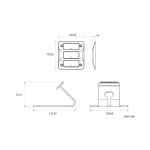 Qbic AC-112B - Подставка для TD-1050 PRO/TD-1060 Slim/TD-1070, черная Аксессуары для микрокомпьютеров
