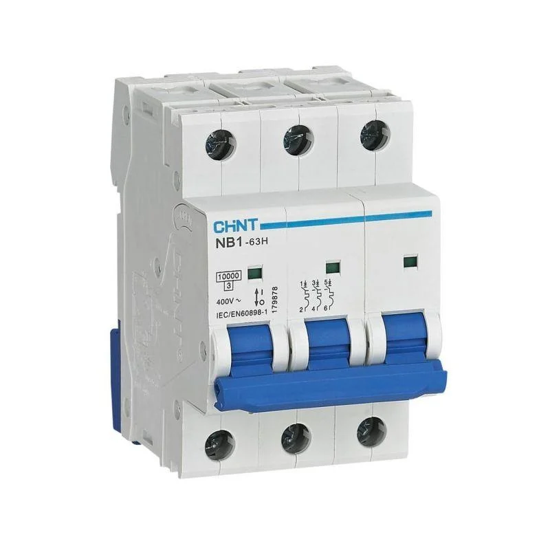 CHINT 179892 - Выключатель автоматический модульный 3п D 63А 10кА NB1-63H (R)