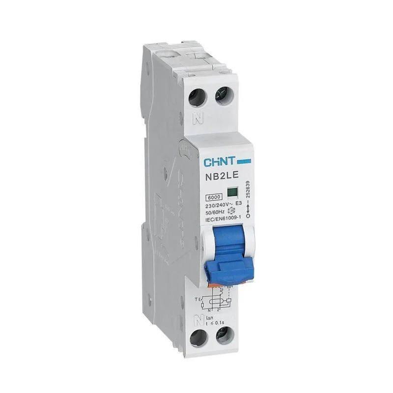 CHINT 689001 - Выключатель автоматический дифференциального тока 1п+N C 10А 30мА 1мод. электрон. тип AC 6кА NB2LE