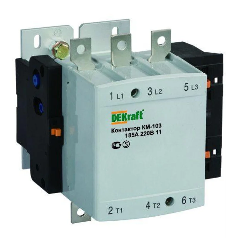 DEKraft 22158DEK - Контактор КМ-103 265А кат. 220В AC 1НО+1НЗ AC-3
