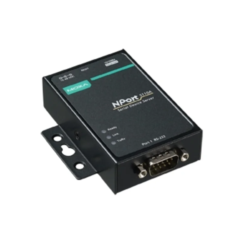 MOXA NPort 5110A-T - 1-портовый усовершенствованный преобразователь RS-232 в Ethernet с расширенным диапазоном температур