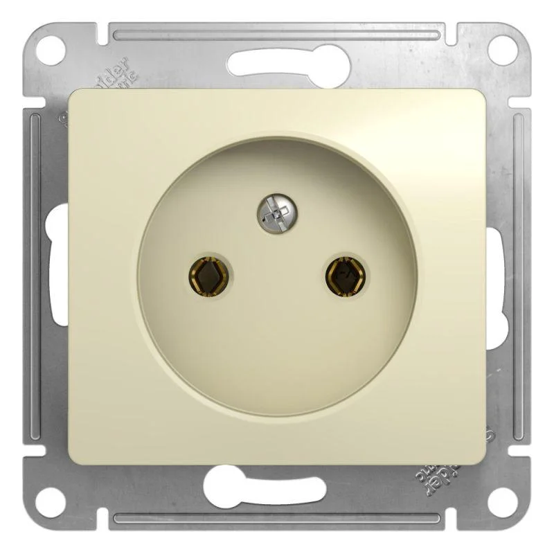 SE GSL000241 - Розетка 1-м СП Glossa 16А IP20 без заземл. механизм беж.