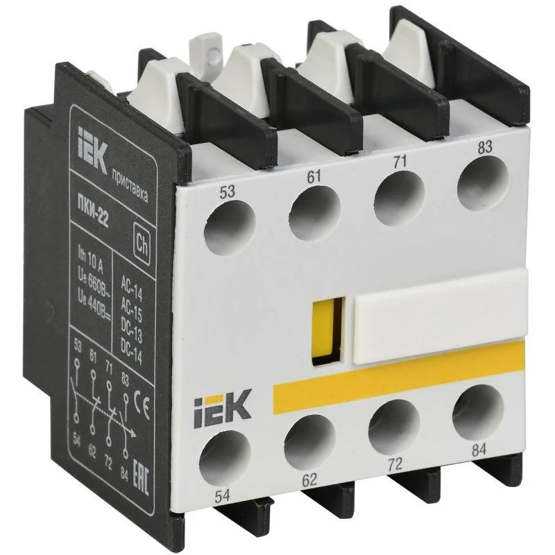 IEK KPK10-22 - Приставка контактная ПКИ-22 доп. контакты 2з+2р