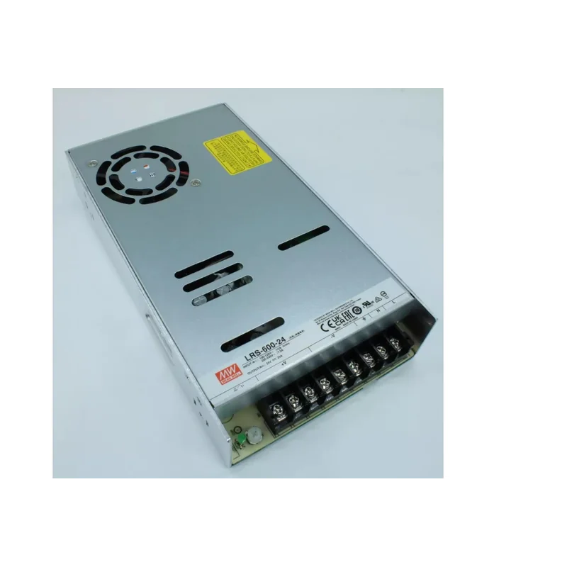 Mean Well LRS-600-24 - AC-DC, 600Вт, вход 90…264В AC (переключатель), 47…63Гц, выход 24В/25A, рег.вых=22.8…26.4В, изоляция 3000В AC, в кожухе 225х124х41мм, -20…+65°С