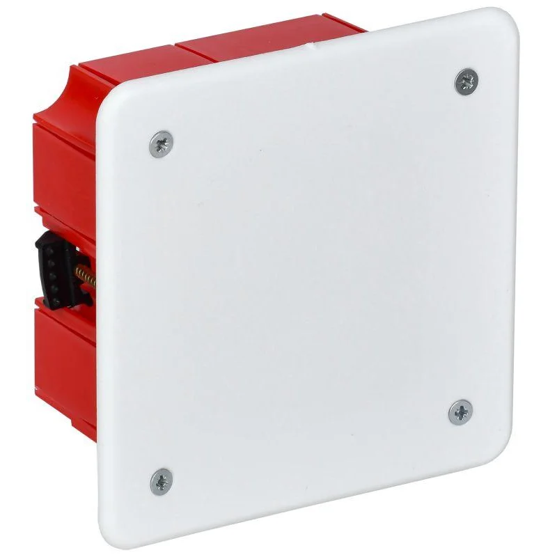 ITK UKG11-092-092-045-P - Коробка распаячная CП 92х92х45 IP20 КМ41022 для полых стен (с саморезами пластиковые лапки с крышкой)