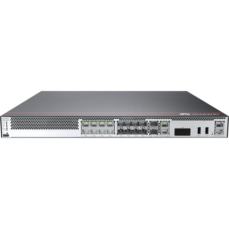 Huawei USG6585E - Межсетевой экран, производительность: 9Гбит/с, 2x10GE(SFP+) + 8xGE Combo, 2xGE WAN, VPN encryption, DSVPN, URL filtering, antivirus, routing, SSL, IPS