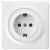 OneKeyElectro 1E10101300 - Розетка 1-м СП Florence 16А IP20 с заземл. защ. шторки винтов. контакты механизм бел.