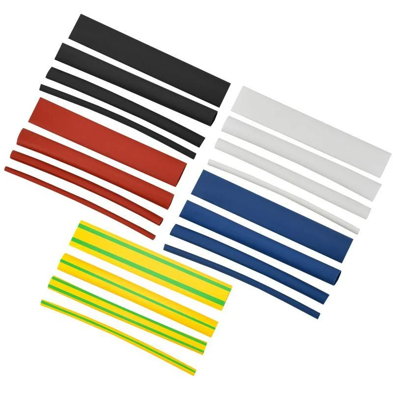 IEK UDRS-D2-D8-10-1 - Набор трубок термоусадочных тонкостен. ТТУ 2/1; 4/2; 6/3; 8/4 (ЖЗ; С; К; Ч) 20х8см разноцвет.