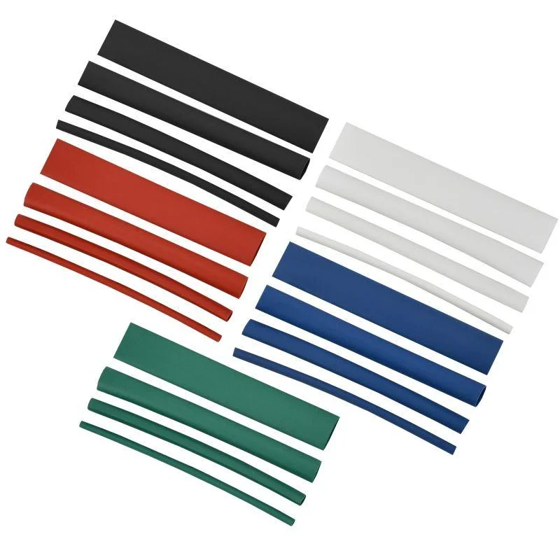 IEK UDRS-D2-D8-10-3 - Набор трубок термоусадочных тонкостен. ТТУ 2/1; 4/2; 6/3; 8/4 (З; С; К; Ч) 20х8см разноцвет.