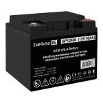 ExeGate GP12400 - Аккумуляторная батарея AGM, 40Ач, 12В, под болт М6 (EX282978RUS)