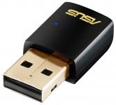 ASUS USB-AC51 - USB-WiFi-адаптер, 2.4/5ГГц, AC600, 802.11a/b/g/n/ac, 150/433Mbps, компактный размер