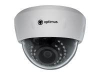 Основные характеристики: 1/4” 1 Мп Progressive Scan CMOS OV9712 Фиксированный объектив 2,8мм 24 ИК-диода Режим день/ночь, встроенный ИК-фильтр Описание: Купольная IP-видеокамера Optimus IP-E021