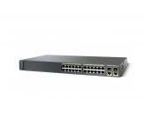 Cisco Catalyst WS-C2960-24LC-S - Управляемый коммутатор Layer2, 24 порта 10/100Base-TX, 2 комбинированных порта 10/100/1000Base-T/SFP, PoE стандарта IEEE 802.3af (8 портов до 15.4W), ПО LAN Lite