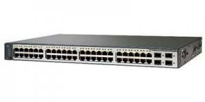 Cisco Catalyst WS-C3750V2-48TS-S - Коммутатор, Layer3, 48 портов Ethernet 10/100 Мбит/сек, 4 SFP based Gigabit Ethernet ports.