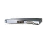 Cisco Catalyst WS-C3750-24TS-S - Коммутатор Layer3, 24 порта 10/100Base-T, 2 порта 1000Base-X(SFP), блок питания AC