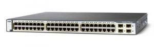 Cisco Catalyst WS-C3750-48TS-S - Коммутатор Layer3, 48 портов 10/100Base-T, 4 порта 1000Base-X(SFP), блок питания AC