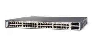 Cisco Catalyst WS-C3750E-48PD-S - Коммутатор Layer3, 48 портов PoE+ Ethernet 10/100/1000 Мбит/сек, 2 X2 10 Gigabit Ethernet uplinks.
