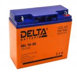 Delta GEL 12-20 - Аккумуляторная батарея, AGM+GEL, 20Ач, 12В