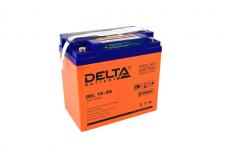 Delta GEL 12-55 - Аккумуляторная батарея, AGM+GEL, 55Ач, 12В, LCD-дисплей, контроллер