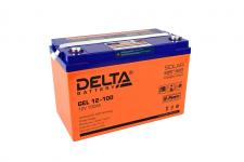 Delta GEL 12-100 - Аккумуляторная батарея, AGM+GEL, 100Ач, 12В, LCD-дисплей, контроллер
