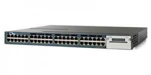 Cisco Catalyst WS-C3560X-48P-S - Коммутатор Layer3, 48 портов 10/100/1000 Base-T PoE+ 802.3at, 4 GE порта(SFP) или 2 10GE порта(SFP+) с модулем аплинка, IP Base