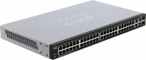 Cisco SF300-48 - Управляемый коммутатор 3 уровня, 48 портов10/100Base-ТX, 2 комбинированных порта 10/100/1000Base-Т/SFP.